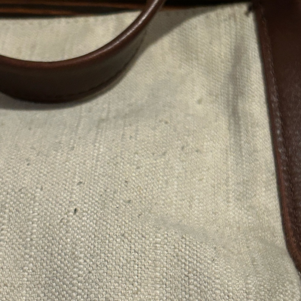 Madewell Cream Canvas Crossbody with Brown Leather Trim - Picture 7 of 12